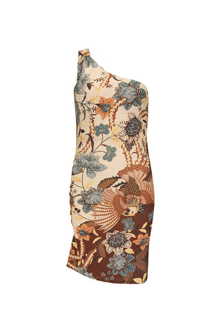 Volcano Goddess One Shoulder Mini Dress