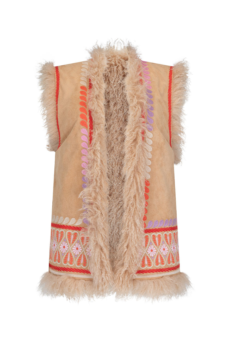 Full Bloom Embroidered Vest